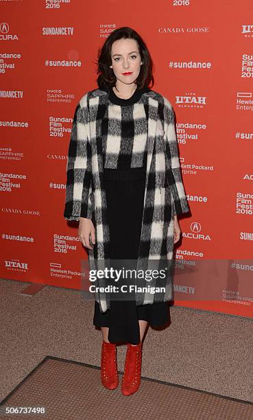 Actress Jena Malone attends 'Lovesong' Premiere during the 2016 Sundance Film Festival at Eccles Center Theatre on January 25, 2016 in Park City,...