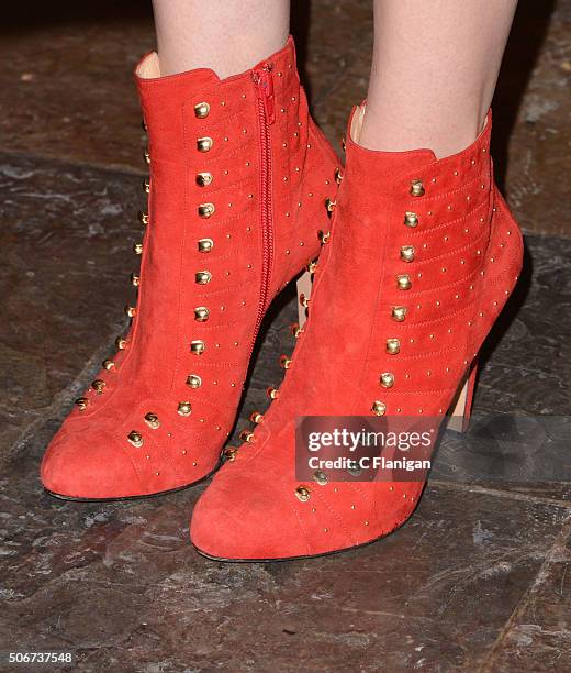 Actress Jena Malone, Shoe Detail, attends 'Lovesong' Premiere during the 2016 Sundance Film Festival at Eccles Center Theatre on January 25, 2016 in...