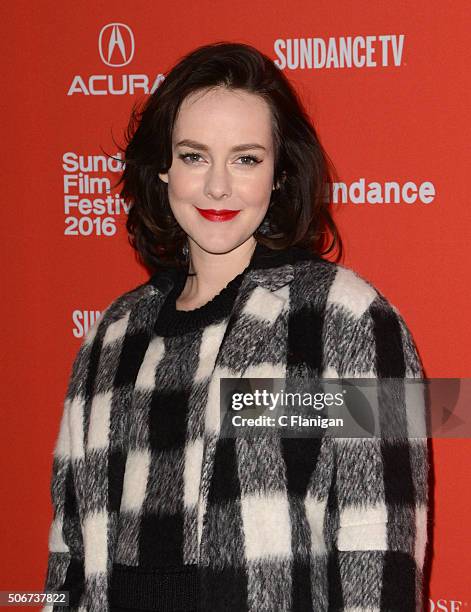 Actress Jena Malone attends 'Lovesong' Premiere during the 2016 Sundance Film Festival at Eccles Center Theatre on January 25, 2016 in Park City,...