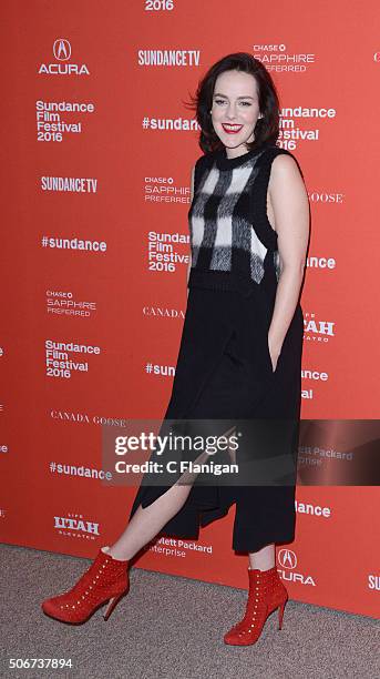 Actress Jena Malone attends 'Lovesong' Premiere during the 2016 Sundance Film Festival at Eccles Center Theatre on January 25, 2016 in Park City,...