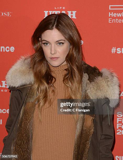 Actress Riley Keough attends 'Lovesong' Premiere during the 2016 Sundance Film Festival at Eccles Center Theatre on January 25, 2016 in Park City,...