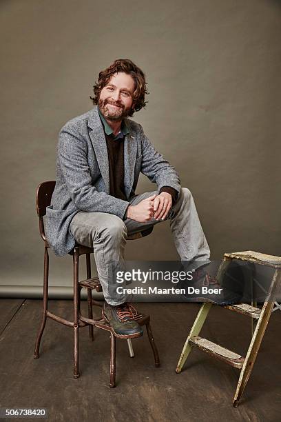 Zach Galifianakis of FX's 'Baskets' poses in the Getty Images Portrait Studio at the 2016 Winter Television Critics Association press tour at the...