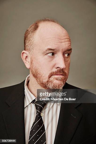 Louis C.K. Of FX's 'Baskets' poses in the Getty Images Portrait Studio at the 2016 Winter Television Critics Association press tour at the Langham...