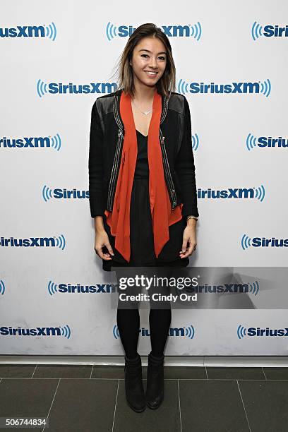 Singer Hollis visits the SiriusXM Studios on January 25, 2016 in New York City.