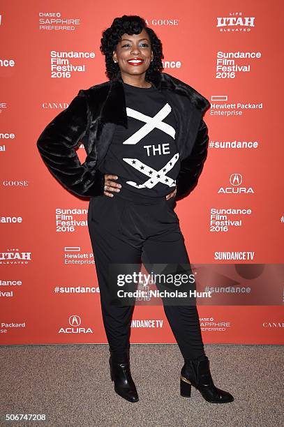 Actress Aunjanue Ellis attends "The Birth Of A Nation" premiere during the 2016 Sundance Film Festival at Eccles Center Theatre on January 25, 2016...