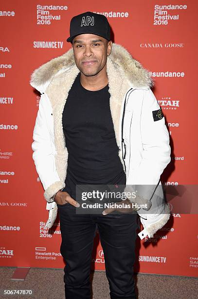 Musician Maxwell attends the "The Birth Of A Nation" Premiere during the 2016 Sundance Film Festival at Eccles Center Theatre on January 25, 2016 in...