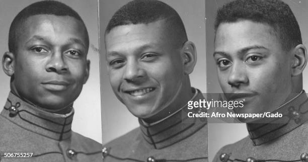 West Point cadets C B Tildorg, J T Martin and J T Howard, 1971.