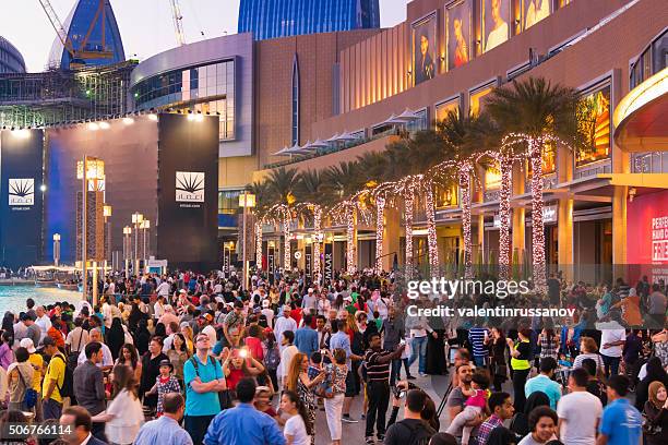 dubai mall outside - dubai mall stock pictures, royalty-free photos & images