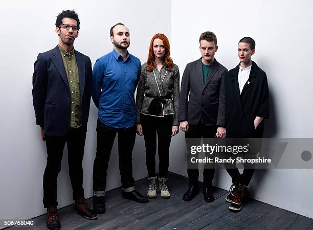 Cinematographer Mackenzie Mathis, producer Barret Hacia, actress Leah Rudick, actor Ian Coster and actress/filmmaker Marjorie Conrad from the film...