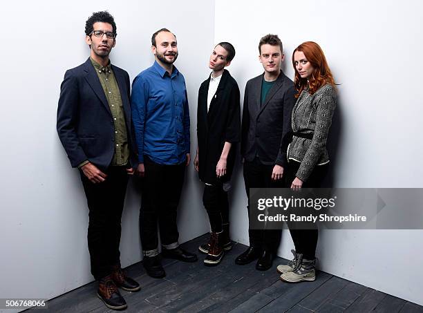 Cinematographer Mackenzie Mathis, producer Barret Hacia, actress Leah Rudick, actor Ian Coster and actress/filmmaker Marjorie Conrad from the film...