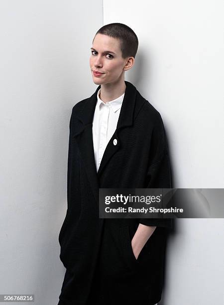 Actress/filmmaker Marjorie Conrad from the film "Chemical Cut" poses for a portrait during the WireImage Portrait Studio hosted by Eddie Bauer at...