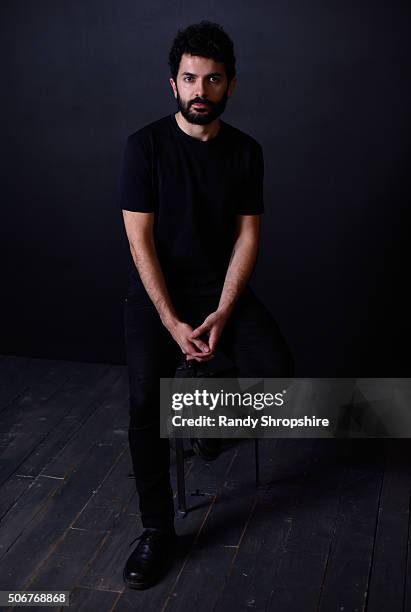 Writer/director Ely Dagher from the film "Waves '98" poses for a portrait during the WireImage Portrait Studio hosted by Eddie Bauer at Village at...