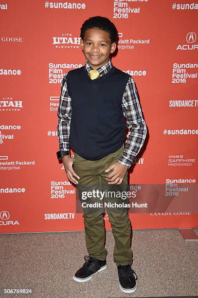 Actor Tony Espinosa attends "The Birth Of A Nation" premiere during the 2016 Sundance Film Festival at Eccles Center Theatre on January 25, 2016 in...