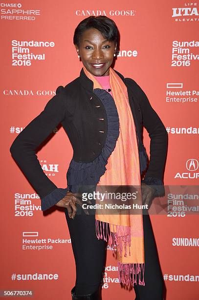 Actress Jeryl Prescott attends "The Birth Of A Nation" premiere during the 2016 Sundance Film Festival at Eccles Center Theatre on January 25, 2016...