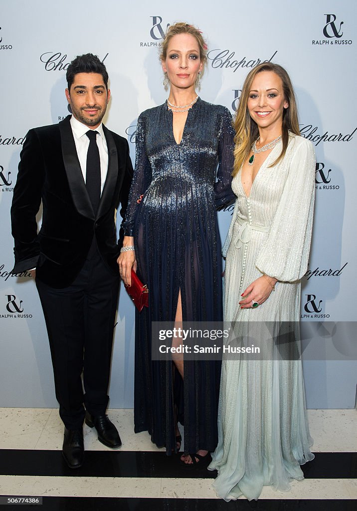 Michael Rasso Michael Russo, Uma Thurman and Michael Russo attend the Ralph & Russo ...