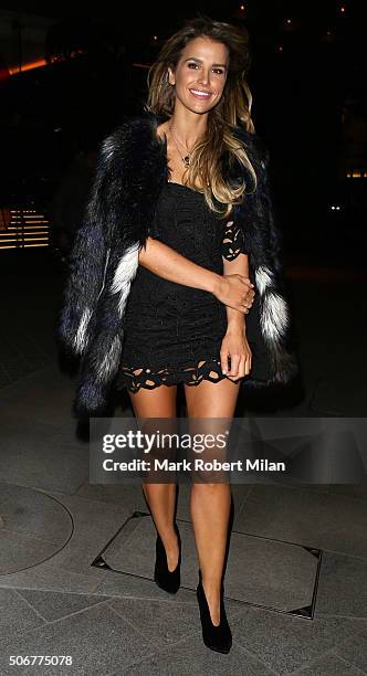 Vogue Williams attending a VIP screening of 'Eating Happiness' in association with the World Dog Alliance at The Mondrian Hotel on January 25, 2016...
