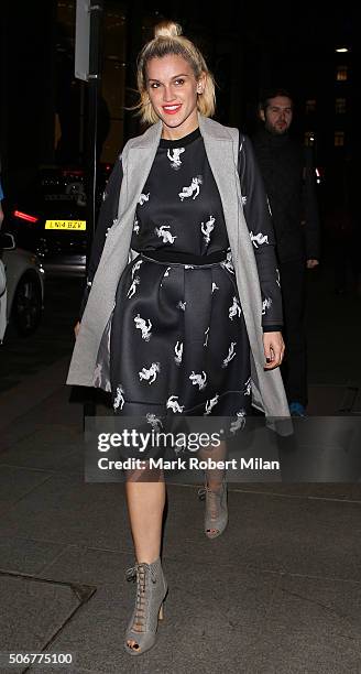 Ashley Roberts attending a VIP screening of 'Eating Happiness' in association with the World Dog Alliance at The Mondrian Hotel on January 25, 2016...