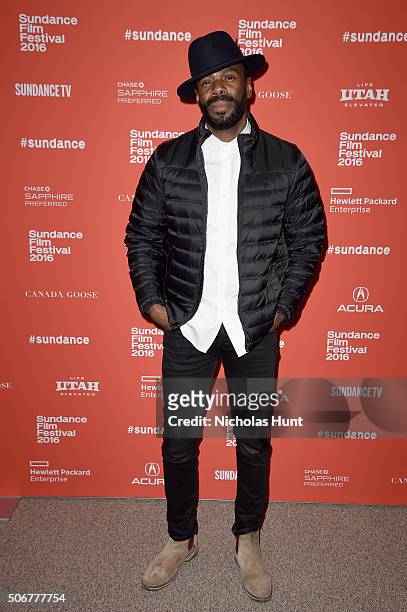 Colman Domingo attends "The Birth Of A Nation" premiere during the 2016 Sundance Film Festival at Eccles Center Theatre on January 25, 2016 in Park...