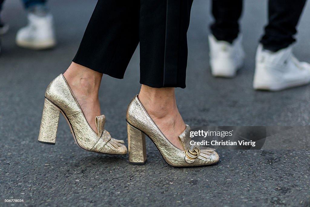 Street Style : Paris Fashion Week -Haute Couture- Spring/Summer 2016 : Day Two