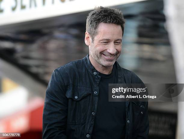 Actor David Duchovny honored with star on the Hollywood Walk of Fame held on January 25, 2016 in Hollywood, California.