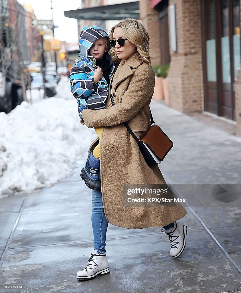 Celebrity Sightings in New York City - January 25, 2016