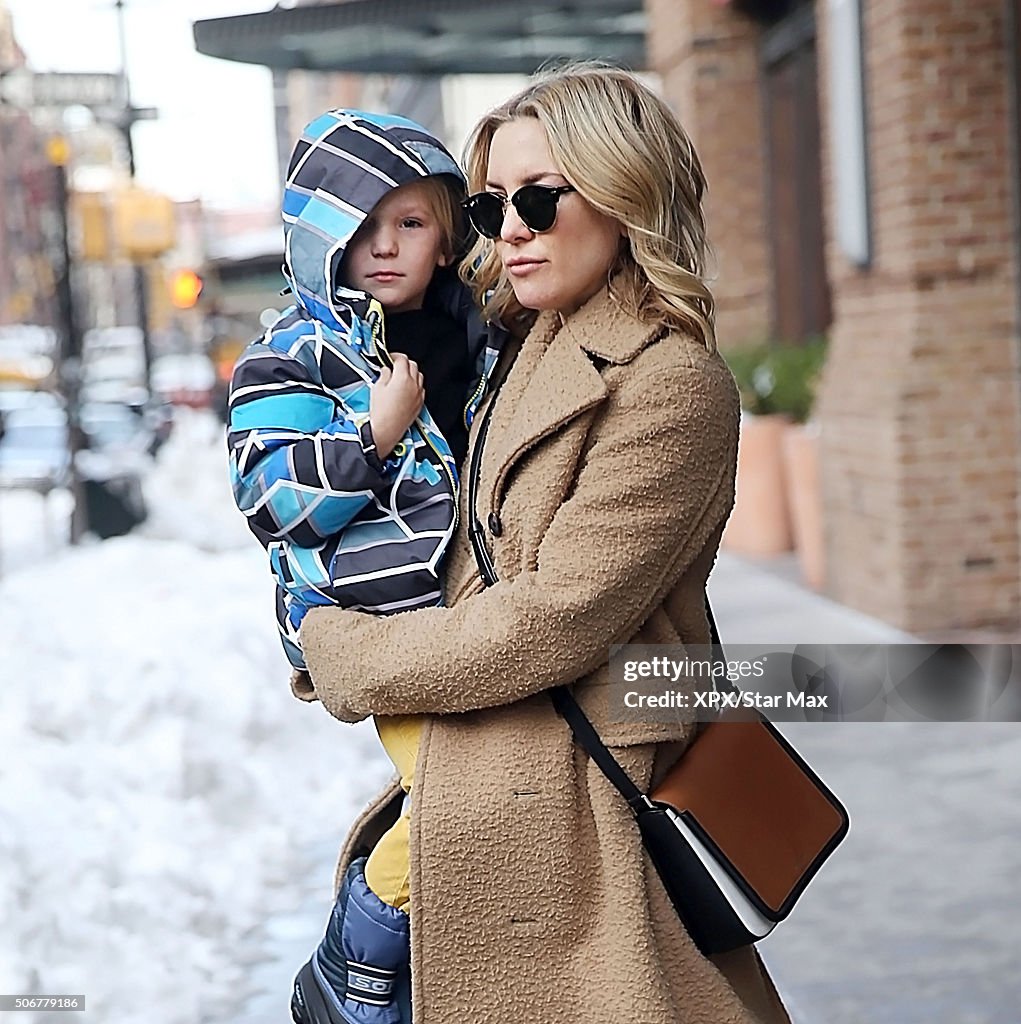 Celebrity Sightings in New York City - January 25, 2016