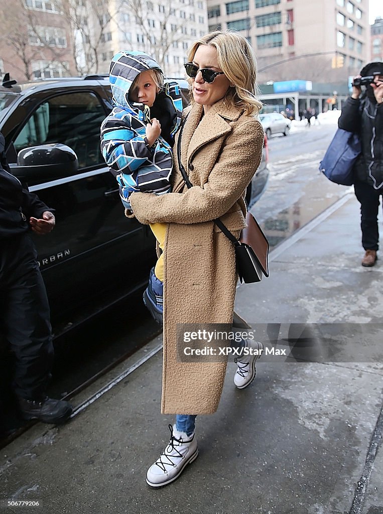 Celebrity Sightings in New York City - January 25, 2016