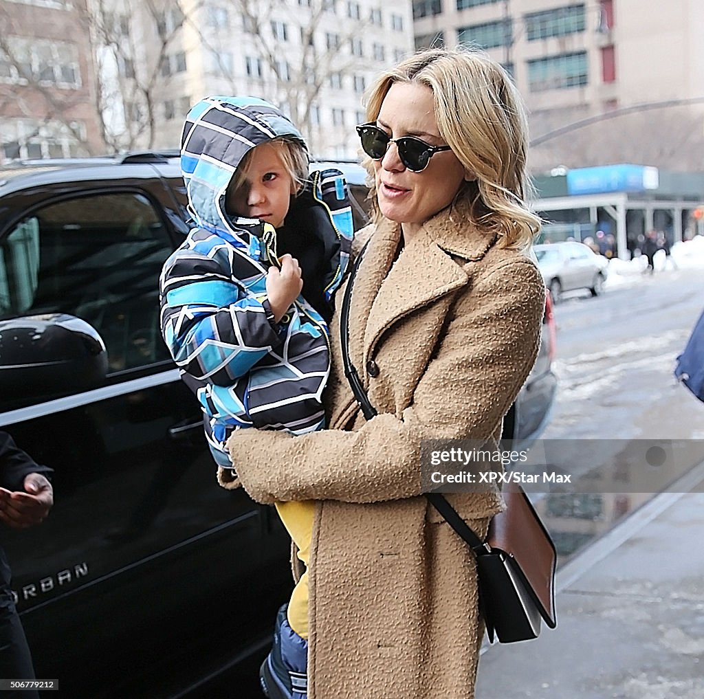 Celebrity Sightings in New York City - January 25, 2016