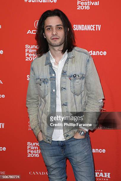 Director Miles Joris-Peyrafitte attends the "As You Are" Premiere during the 2016 Sundance Film Festival at Library Center Theater on January 25,...