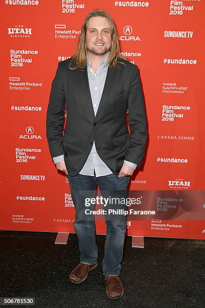 Producer Sean Patrick Burke attends the "As You Are" Premiere during the 2016 Sundance Film Festival at Library Center Theater on January 25, 2016 in...