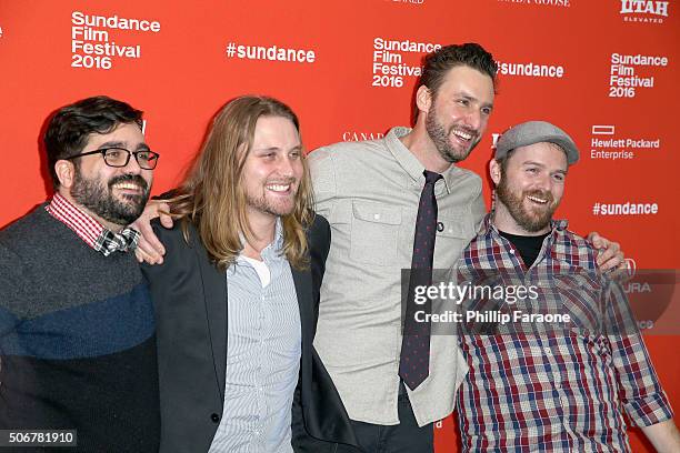 Producers Joseph Mastantuono, Sean Patrick Burke, Brent Stiefel and Justin Lothrop attend the "As You Are" Premiere during the 2016 Sundance Film...