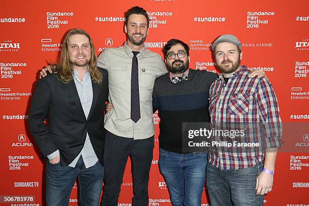 Producers Sean Patrick Burke, Brent Stiefel, Joseph Mastantuono and Justin Lothrop attend the "As You Are" Premiere during the 2016 Sundance Film...