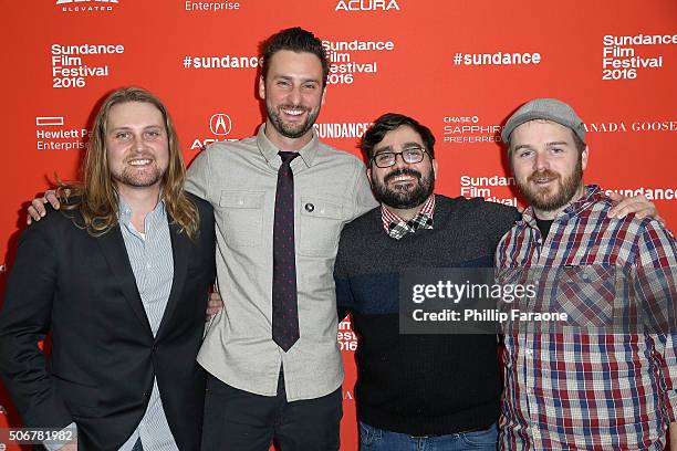 Producers Sean Patrick Burke, Brent Stiefel, Joseph Mastantuono and Justin Lothrop attend the "As You Are" Premiere during the 2016 Sundance Film...