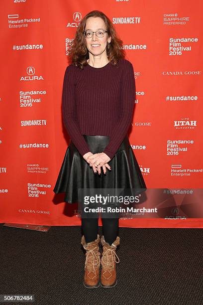 Director Julie Zammarchi attends the "Suited" Premiere during the 2016 Sundance Film Festival at Temple Theater on January 25, 2016 in Park City,...