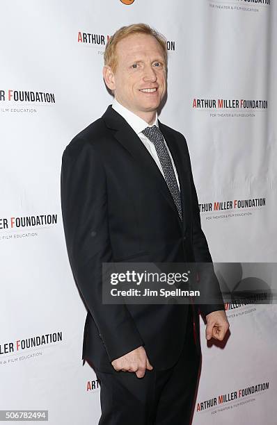 Actor Scott Shepherd attends the Arthur Miller - One Night 100 Years Benefit at Lyceum Theatre on January 25, 2016 in New York City.