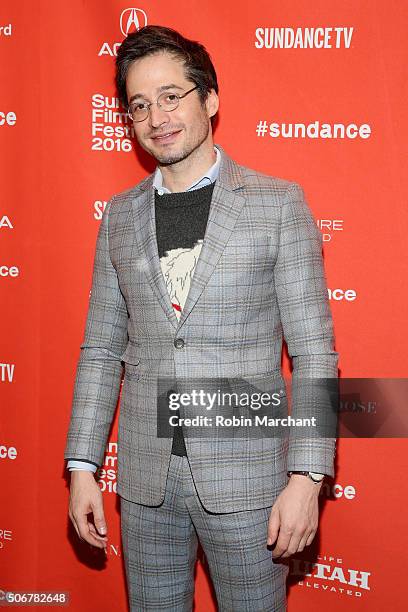 Daniel Friedman attends the "Suited" Premiere during the 2016 Sundance Film Festival at Temple Theater on January 25, 2016 in Park City, Utah.