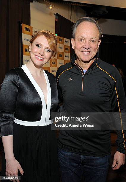 Actress Bryce Dallas Howard and President Sales & Marketing at WhoSay Inc. Rob Gregory attend a party, hosted by IMDb, celebrating Bryce Dallas...