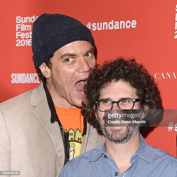 An instant view of actor Michael Shannon and director Joshua Marston as they attend the "Complete Unknown" Premiere during the 2016 Sundance Film...