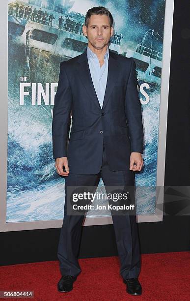 Actor Eric Bana arrives at the Los Angeles Premiere "The Finest Hours" at TCL Chinese Theatre on January 25, 2016 in Hollywood, California.