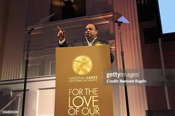 Journalist Roland Martin speaks onstage during "For the Love Of Our Children Gala" hosted by the National CARES Mentoring Movement on January 25,...