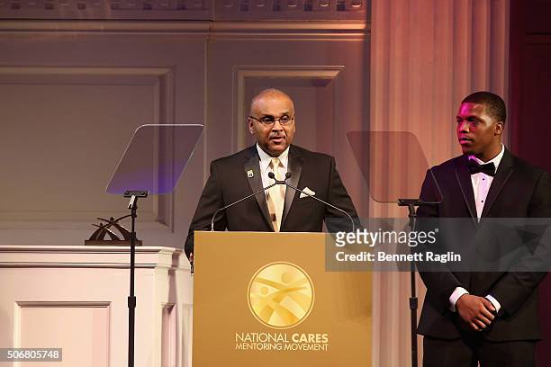 Harold Jenkins speaks onstage during the "For the Love Of Our Children Gala" hosted by the National CARES Mentoring Movement on January 25, 2016 in...