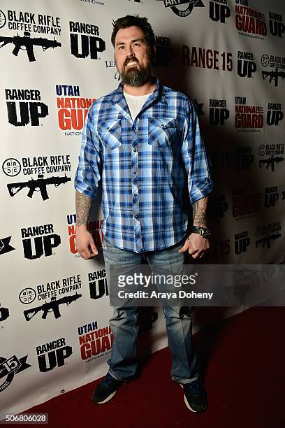 Former United States Navy SEAL Marcus Luttrell attends the Range 15 x Maxim Magazine Party at Indie Lounge on January 25, 2016 in Park City, Utah.