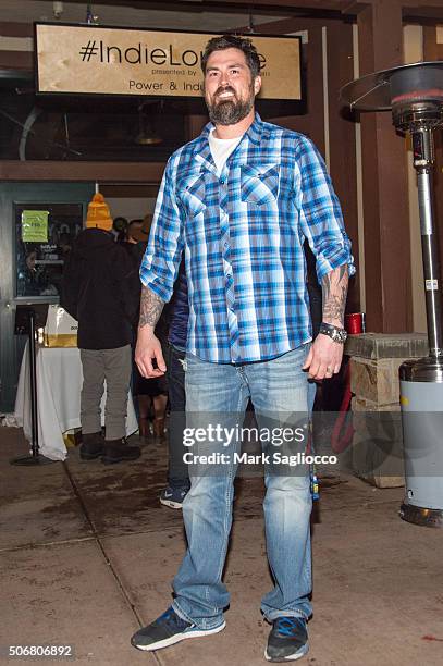 Retired U.S. Navy Seal Marcus Luttrell, main subject of film "Lone Survivor" is seen around town at the Sundance Film Festival on January 25, 2016 in...