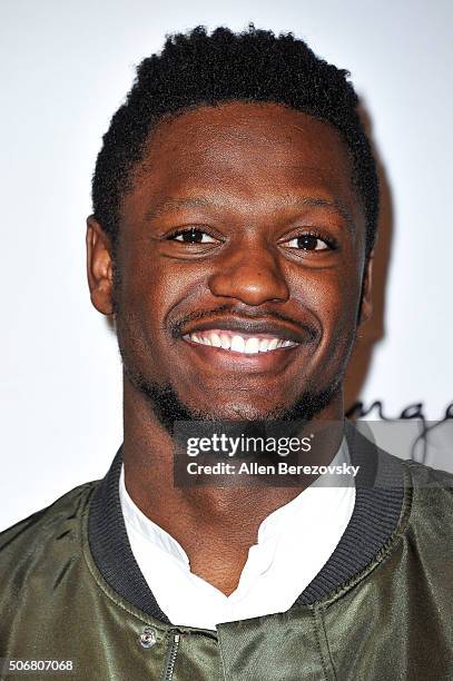 Player Julius Randle attends the 12th Annual Lakers All-Access event at Staples Center on January 25, 2016 in Los Angeles, California.