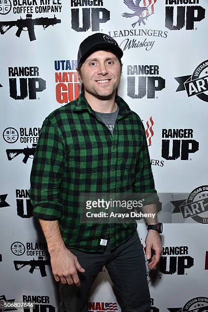 President at Black Rifle Coffee Company Evan Hafer attends the Range 15 x Maxim Magazine Party at Indie Lounge on January 25, 2016 in Park City, Utah.