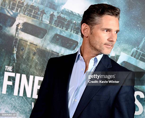 Actor Eric Bana arrives at the premiere of Disney's "The Finest Hours" at the TCL Chinese Theatre on January 25, 2016 in Los Angeles, California.