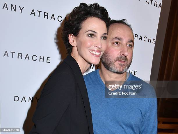 Linda Hardy and Dany Atrache attend the Dany Atrache Spring Summer 2016 show as part of Paris Fashion Week on January 25, 2016 in Paris, France.