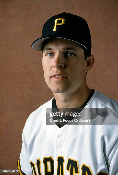 Jay Bell of the Pittsburgh Pirates poses for this portrait prior to the start of a Major League Baseball spring training game circa 1991 at Terry...