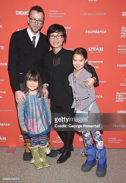 Brad Gray, Jessie Gray, So Yong Kim and Sky Gray attend "Lovesong" Premiere during the 2016 Sundance Film Festival at Eccles Center Theatre on...