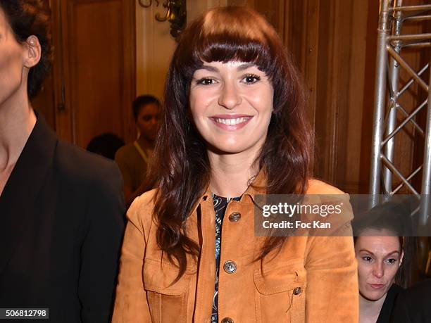 Anais Tellenne attends the Dany Atrache Spring Summer 2016 show as part of Paris Fashion Week on January 25, 2016 in Paris, France.